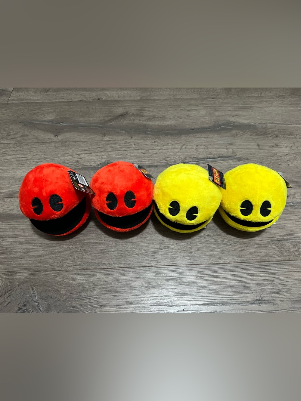 Pac-Man Plush Toy - Red and Yellow